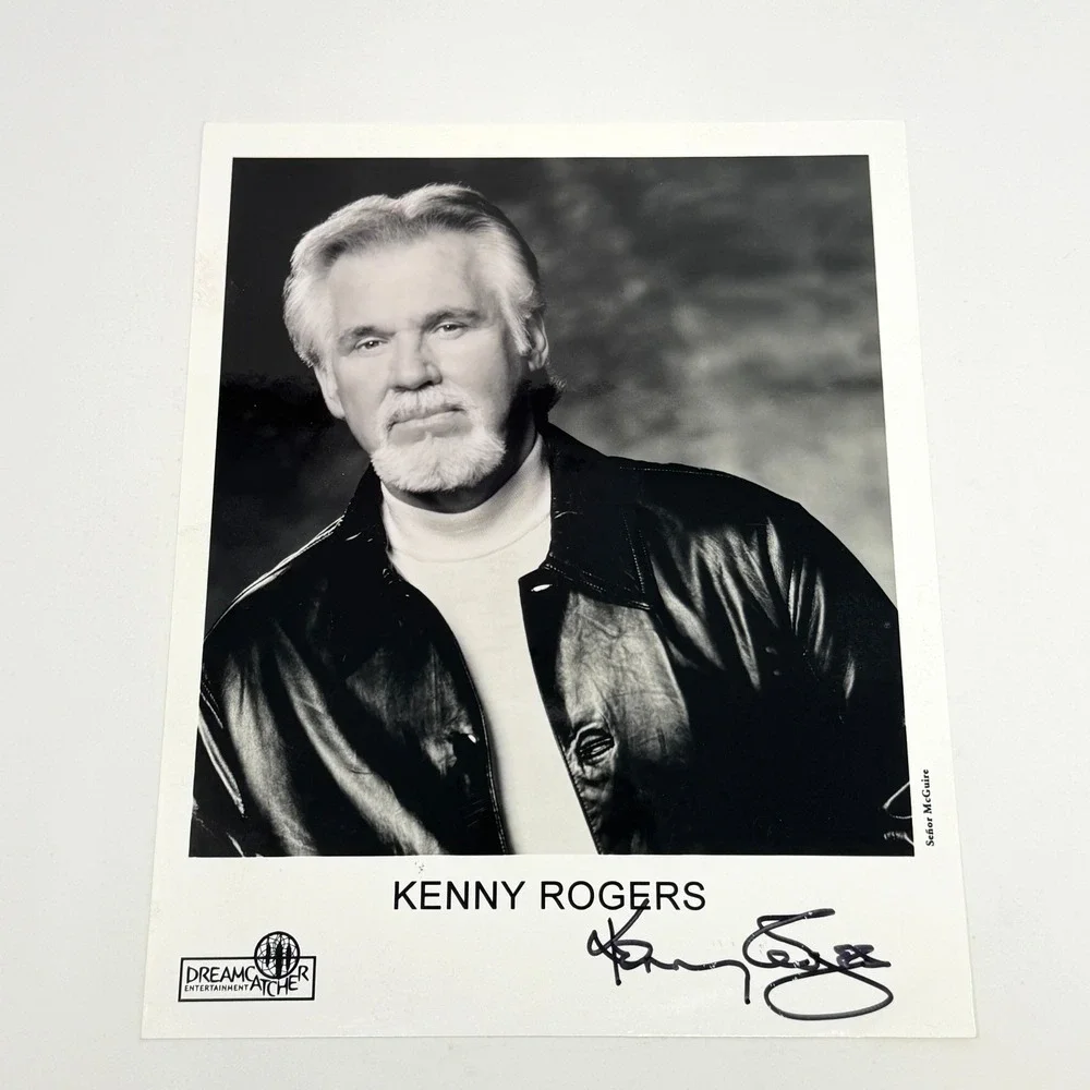Kenny Rogers Signed Photo Autograph 1987 10th Anniversary Tour Program Dole